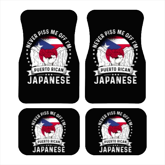 Puerto Rico Flag Japan Grown Funny Humor Car Mats