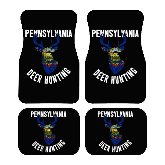 Pennsylvania Deer Hunting Buck Stag Hunter Car Mats