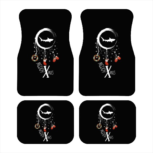 Winter dreamcatcher Christmas Tiger Shark Car Mats