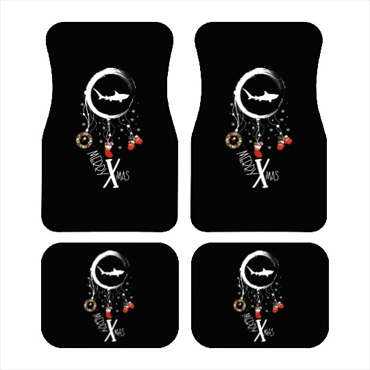 Winter dreamcatcher Christmas Tiger Shark Car Mats