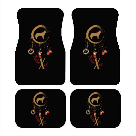 dog dreamcatcher Christmas Akita Car Mats