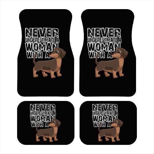 Dachshund Never Underestimate Car Mats