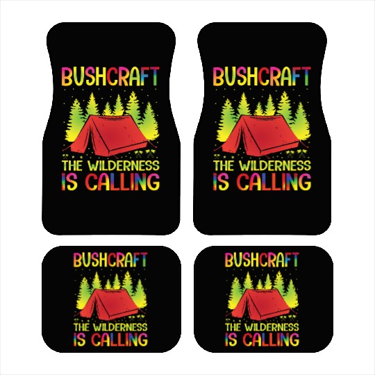 Bushcraft the Wilderness is Calling Car Mats