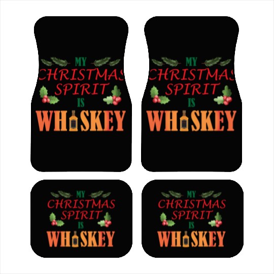 Christmas Spirit Whiskey Car Mats