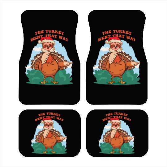 Thanksgiving Sloth Funny Fake Sloth the turkey Car Mats