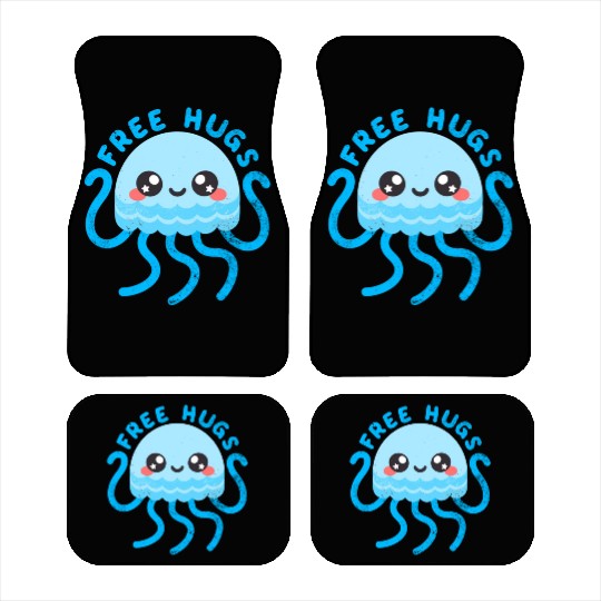 Jellyfish free hugs Car Mats