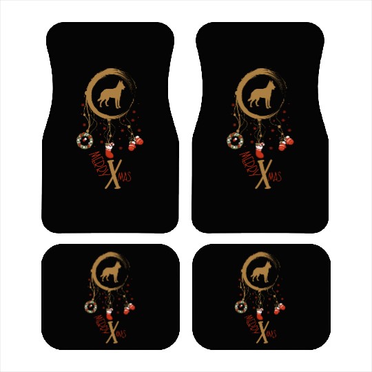 dog dreamcatcher Christmas Belgian Malinois Car Mats