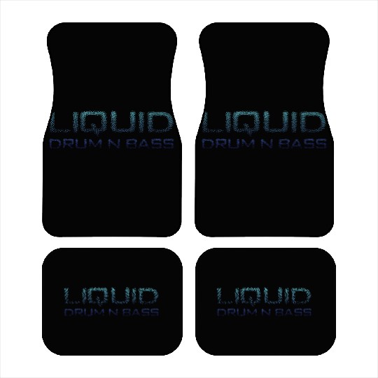 Liquid Drum N Bass Blue DNB Version Car Mats