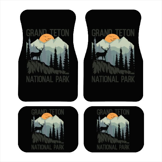 Grand Teton National Park Mountains Wilderness Car Mats