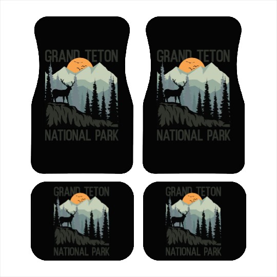 Grand Teton National Park Mountains Wilderness Car Mats