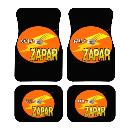 Zapar Orange and Yellow Golf Logo Car Mats
