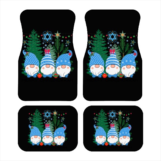 Merry Christmukkah, Jewish Christmas, Hanukkah Car Mats