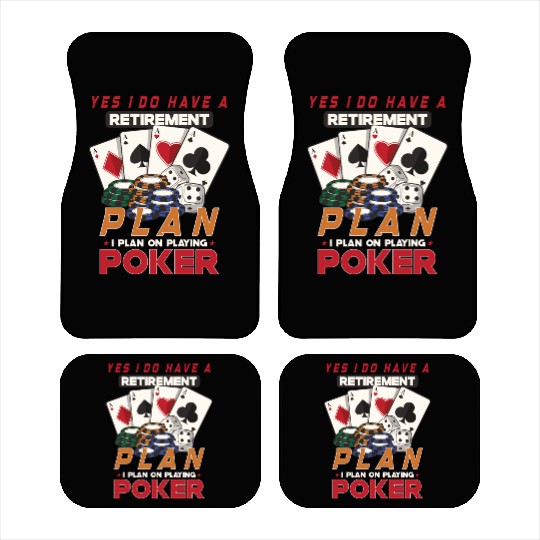 Poker Casino Poker Player Gambling Roulette Gift Car Mats