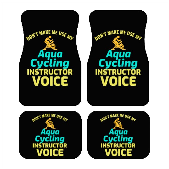 Aqua Cycling Swimming Pool Fitness Training Funny Car Mats