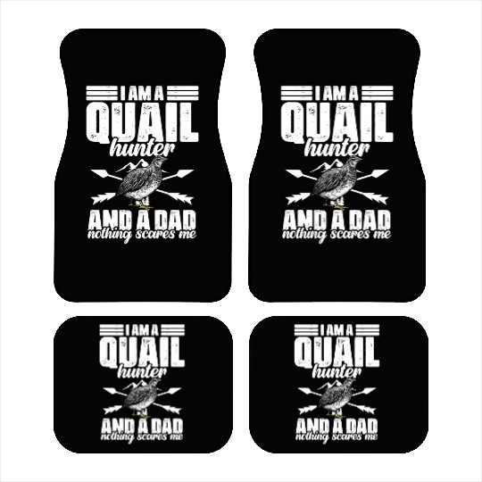 Funny Quail Hunting Hobby Northern Bobwhite Quail Car Mats