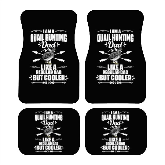 Funny Quail Hunting Season For A Bobwhite Quail Car Mats