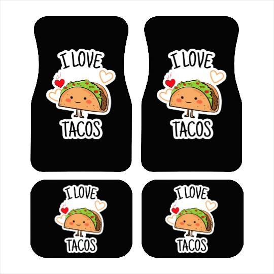 I Love Tacos Car Mats