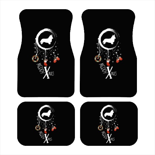 dog dreamcatcher Christmas Corgi Car Mats