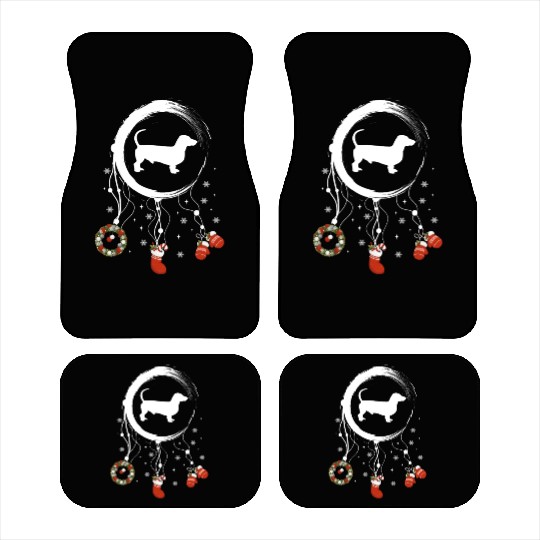 dog dreamcatcher Christmas Dachshund Car Mats