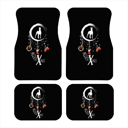 dog dreamcatcher Christmas Doberman Car Mats