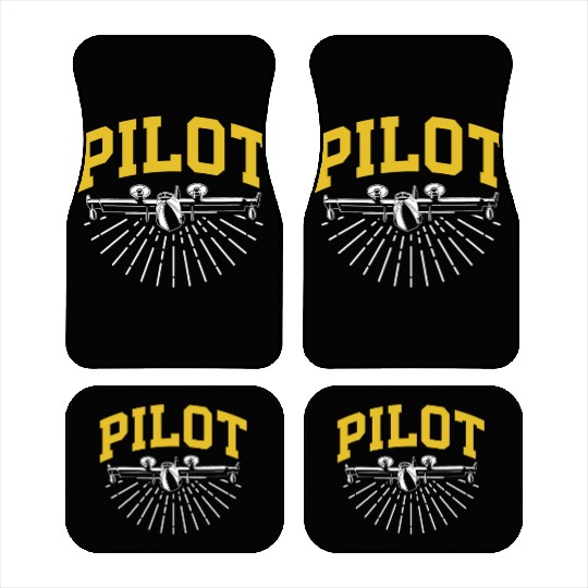 Pilot Private Small Airplane Aircraft Car Mats