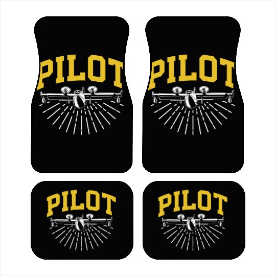 Pilot Private Small Airplane Aircraft Car Mats