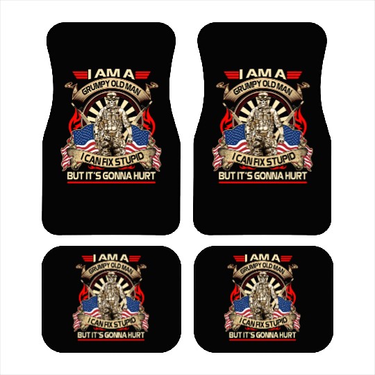 Afghanistan veteran Grumpy old man Car Mats