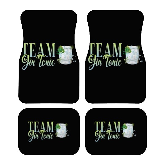 Team Gin Tonic Cocktail for Bartender Car Mats
