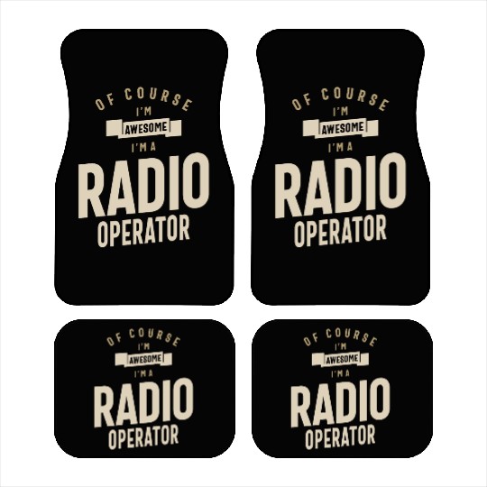 Radio Operator Job Occupation Birthday Worker Car Mats