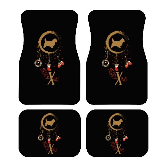 dog dreamcatcher Christmas Norwich Terrier Car Mats