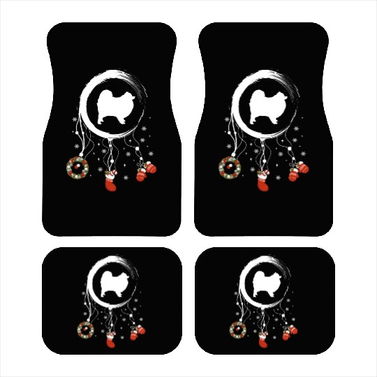dog dreamcatcher Christmas Pomeranian Car Mats