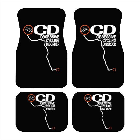 Obsessive Cycling Disorder Car Mats