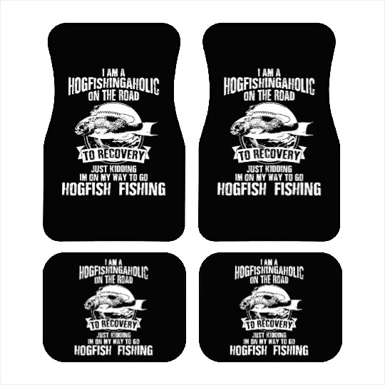 Hog Fish Merch Funny Great Fishermen Car Mats