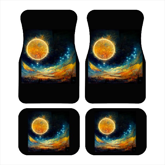 Full moon and Sun Car Mats