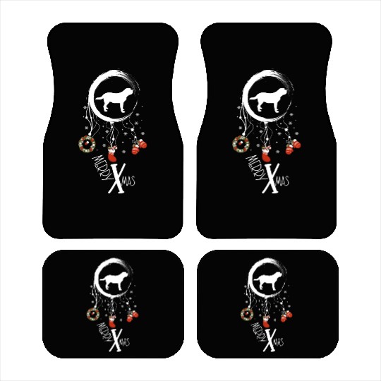 dog dreamcatcher Christmas Saint Bernard Car Mats