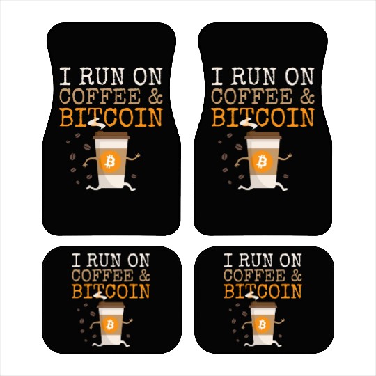 Coffee Lover And Bitcoin HODL Crypto Cryptocurrenc Car Mats