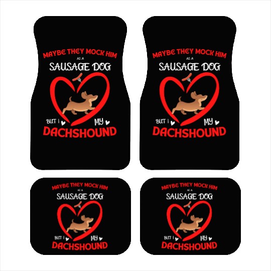 Sausage Dog i love my Dachshund Car Mats