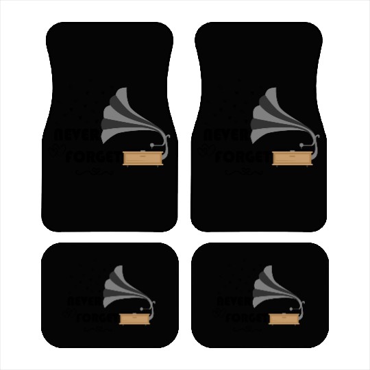Never Forget Retro Vintage Cassette Tape Graphic Car Mats