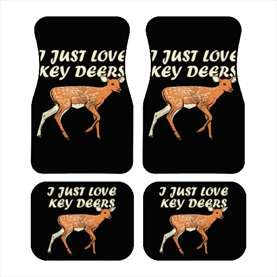 I Just Love Key Deers Fawn Deer Lover Florida Keys Car Mats