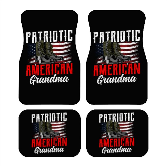 Patriotic American Grandma US Patriot USA Car Mats
