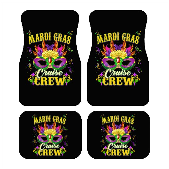 Cool Mardi Gras Cruise Crew Car Mats