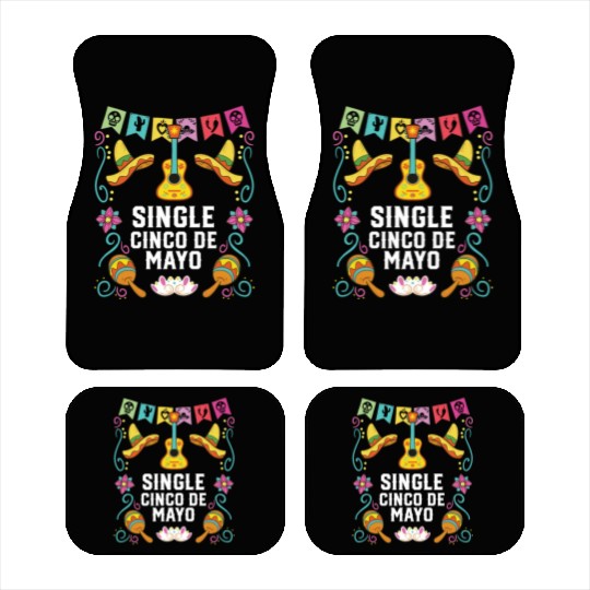 Single Cinco De Mayo Mexican Pride Mexico Country Car Mats
