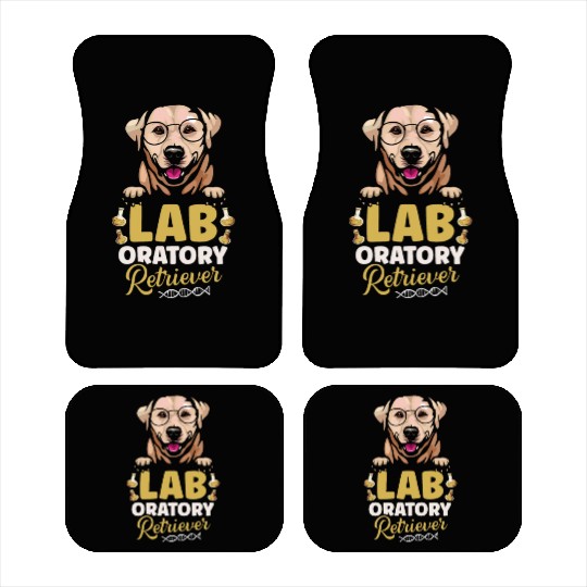 Laboratory Retriever Science Biology Teacher Dog Car Mats
