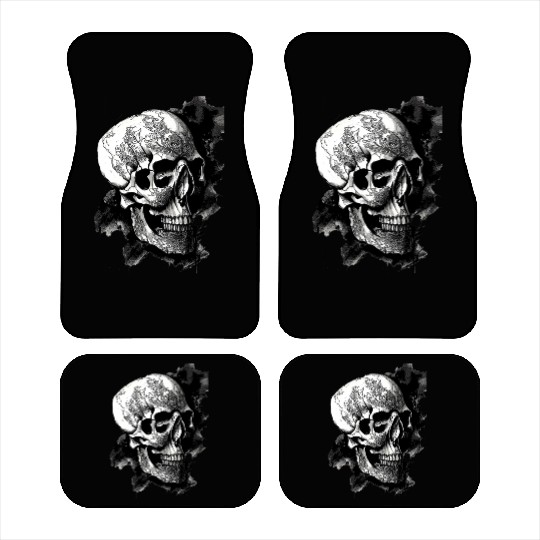 Fancy Pirate Skull Car Mats