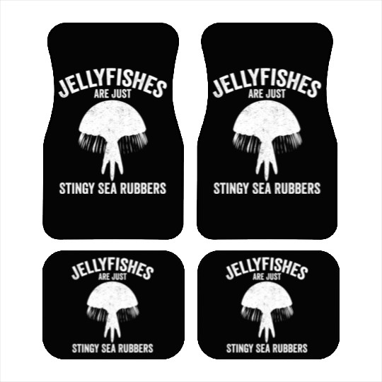 Funny Jellyfish Are Just Stingy Sea Rubbers Car Mats