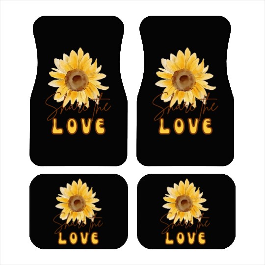 Share The Love Sunflower Car Mats