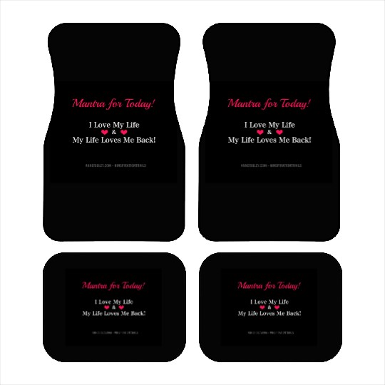 LOVE LIFE MANTRA Car Mats
