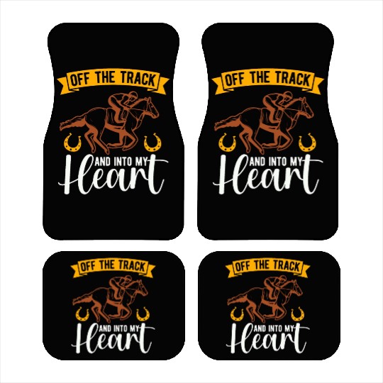 Horse Racing Off The Track And Animals Horse Racer Car Mats