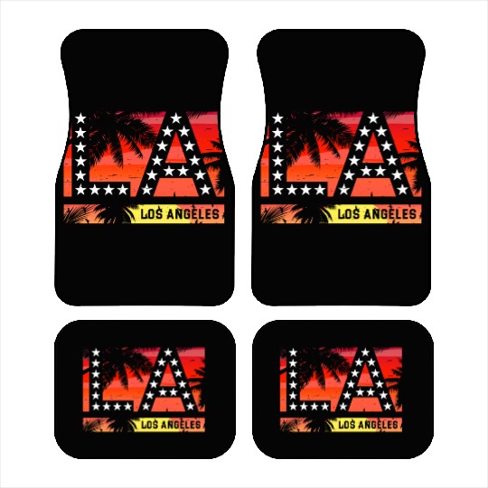 Los Angeles LA California Gift Car Mats
