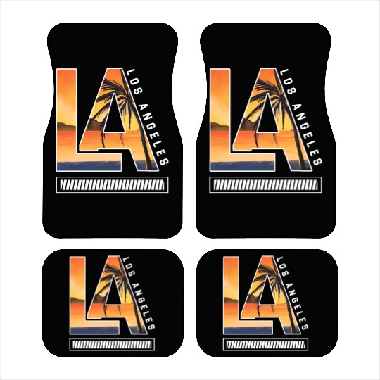Los Angeles LA California Gift Car Mats